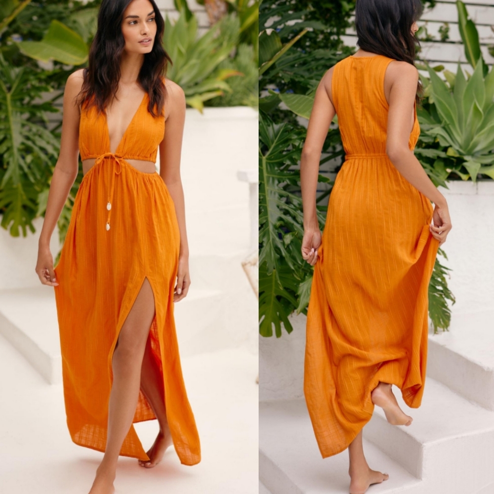 ❗Final Price❗NWT Anthropologie L *SPACE Donna Cover-Up Maxi Dress FIRM PRICE
